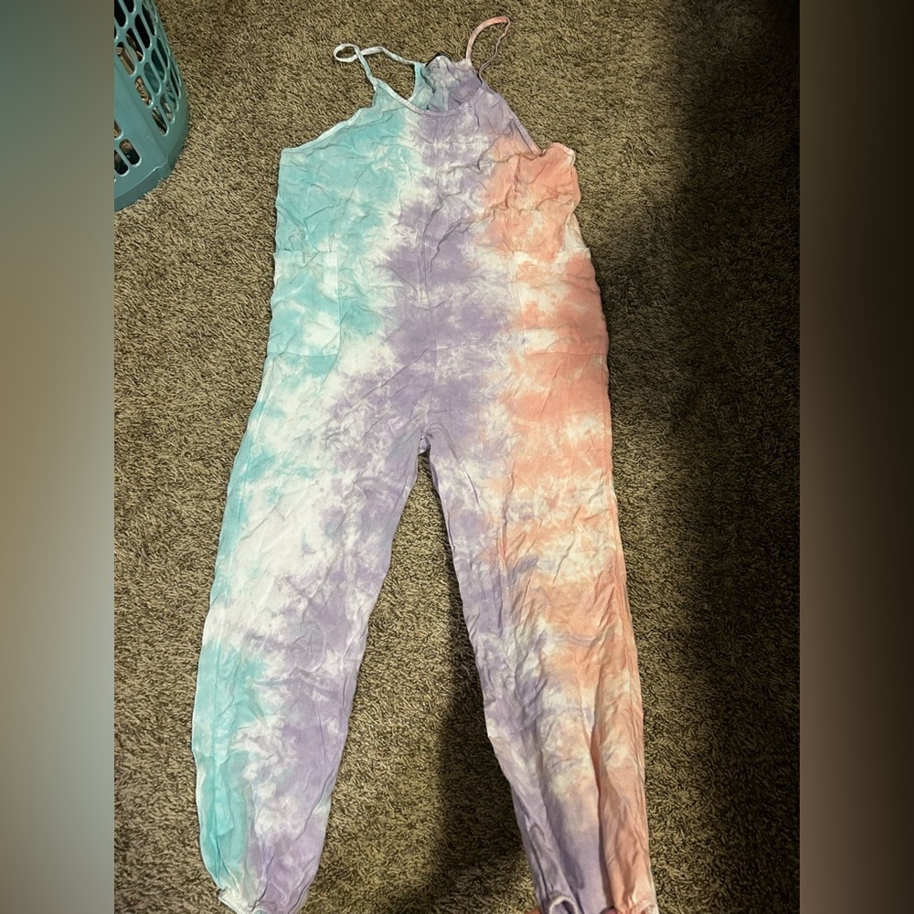 Fashion Nova Tie-Dye Jumpsuit - Multicolor